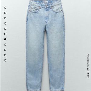 NEW Zara Classic Mom fit straight jean